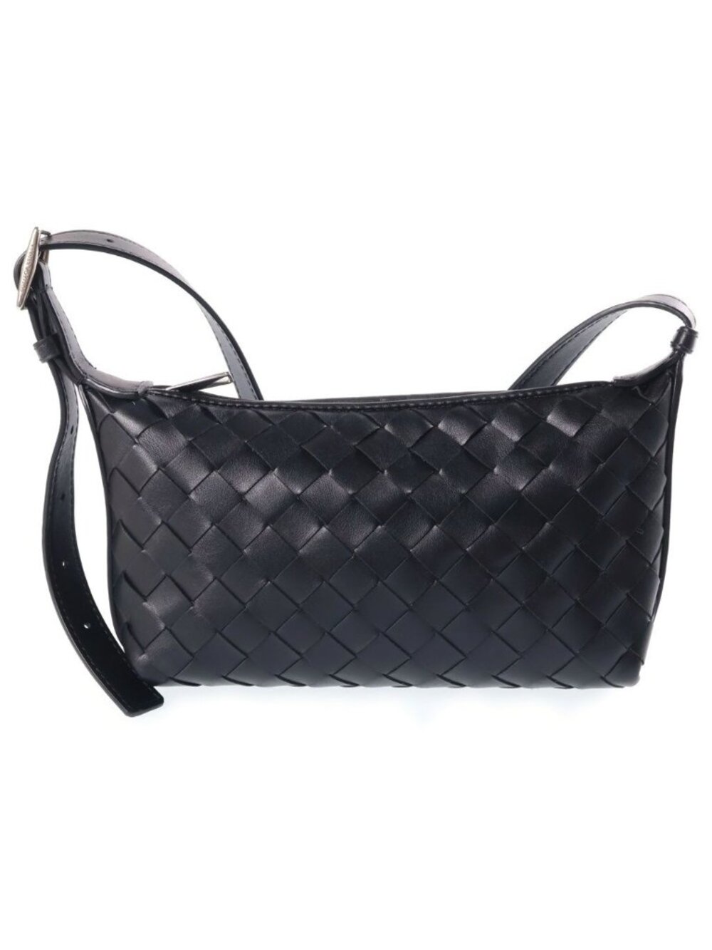 Bottega Veneta Traveler Phone Pouch Calfskin Black